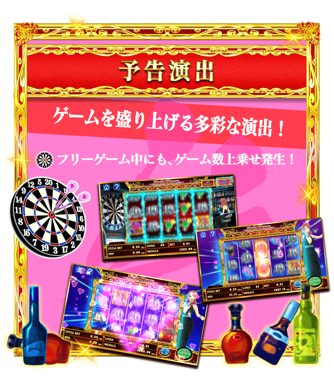 予告演出画面